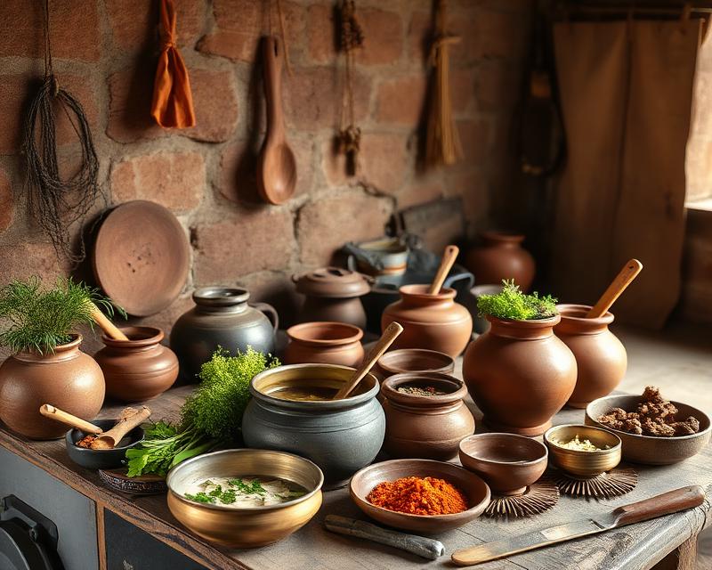 Traditional Himalayan kitchen